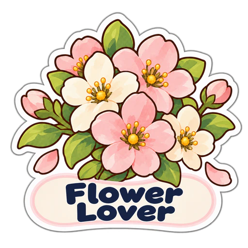 Flower Lover sticker